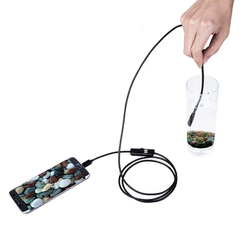 Endoskop Fotoaparát Trubice Borescope Nepremokavé USB Fotoaparát S 7 mm 5,5 mm Objektív 6 Led Svetlo Pre Android Telefónu, Tabletu, POČÍTAČA so systémom Windows