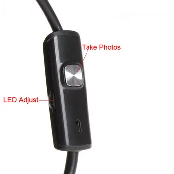 Endoskop Fotoaparát Trubice Borescope Nepremokavé USB Fotoaparát S 7 mm 5,5 mm Objektív 6 Led Svetlo Pre Android Telefónu, Tabletu, POČÍTAČA so systémom Windows