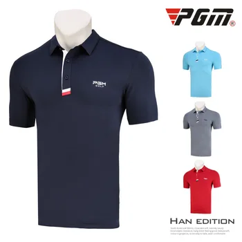 2020 PGM Golfové Oblečenie pánske, Krátky Rukáv T-Shirt Priedušné Letné Športové Tričko Polo Tričko Rýchle Sušenie Oblečenie Športové