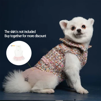 UFBemo Elegantný Pes Kabát Pet Bunda Luxusné Oblečenie Ropa Perro Zimné/jeseň Roztomilý Bundy Kabáty Nosiť Oblečenie pre Malé Psy, Šteniatka