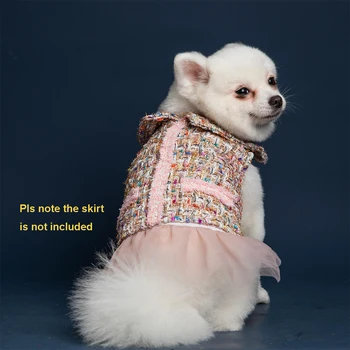 UFBemo Elegantný Pes Kabát Pet Bunda Luxusné Oblečenie Ropa Perro Zimné/jeseň Roztomilý Bundy Kabáty Nosiť Oblečenie pre Malé Psy, Šteniatka