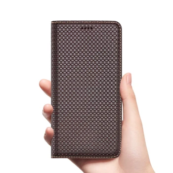Luxusná prírodná koža magnetické puzdro kryt funda pre OnePlus 7T Pro/OnePlus 7T/OnePlus 7 Pro/OnePlus 7 telefón prípade držiteľa karty