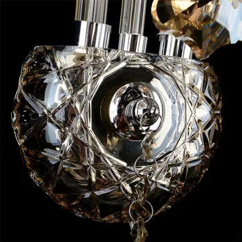 Móda crystal nástenné svietidlo K9 cyrstal nástenné svietidlá sconce steny, spálne, nočné lampy, sviečky dvojité hlavu nástenné svietidlo Luxus
