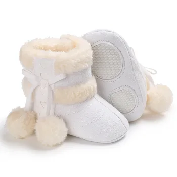 Zimné 0-1 rok stará žena, dieťa plus velvet mäkké dno anti-lyžovanie, topánky dieťa, batoľa topánky