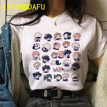 Nové Jujutsu Kaisen T Shirt Ženy, Komiksu, Japonskej Kawaii Tee Lete Anime Gotický Estetické Vtipné Tričko Yuji Itadori Krátke