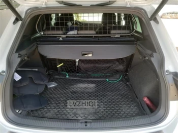 Zadný Kufor Cargo Kryt Pre Volkswagen VW Tiguan 2017 2018 2019 2020 High End Car Security Shield Príslušenstvo Čierna Béžová