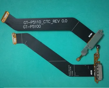 2 ks GT-P5110 P5110 Pre Galaxy Tab 2 10.1 Micro USB Konektor pre nabíjačku FLEX Kábel Dock Konektor Nabíjania Páse s nástrojmi