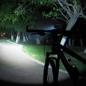 3*T6 LED Bicyklov Svetla 5200mAh USB Nabíjateľné MTB, Road Bike Svetlometu 1200L 5 Režimov jazda na Bicykli Predné Svetlá Lampy