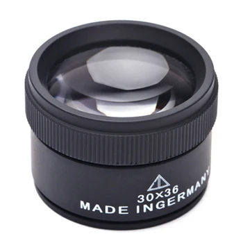 Ručné 30X 36 mm HD lupu Mini Pocket zväčšovacie sklo Optické Sklo Objektívu Loupe zväčšovacie sklo na Mince Pečiatky Šperky Loupe