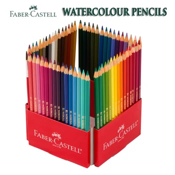 Faber Castell Akvarelové Pastelky 12/24/48/60/72 Nastaviť Aquarelle Priscolor Pastille Ceruzka Profesionálne Rozpustné Vo Vode Pastelka