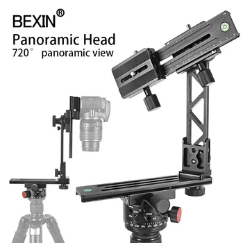 Nový 360 stupňové otáčanie panorama hlavu statívu hlavu hviezdne nebo streľba adaptér s uzol index doska pre dslr fotoaparát