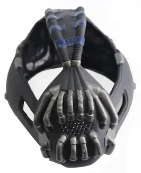 Xcoser Bane Maska Hlas Nabíjačku Batman Cosplay Prilba PVC Dark Knight Rises Kostým, Rekvizity Zbraň Farbe Kovu Halloween