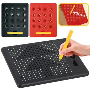 Magnetické Tablet Magnet Pad rysovaciu Dosku Oceľové Guľôčky Stylus Pen Perličiek Vzdelávania Vzdelávacie Písanie Hračky pre Deti Darček Hot Predaj