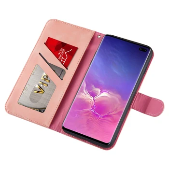 Luxusné Magnetické Kožené puzdro Flip Pre Samsung Galaxy s rezacím zariadením S10 5G S10E s rezacím zariadením S10 S9 S8 Plus S7 Hrany Prípadoch Kryt Dumbo Peňaženky Telefón Prípade