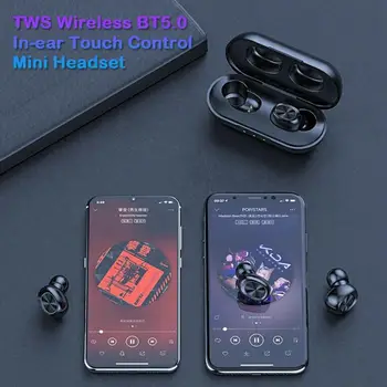 B5 TWS Bluetooth 5.0 Bezdrôtové Slúchadlo Dotykový Ovládací Slúchadlá Nepremokavé 9D Stereo Slúchadlá Šport Blutooth Headset Plnenie Box