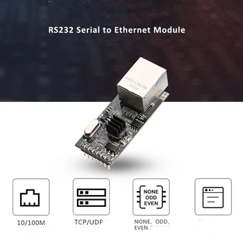 Serial Ethernet Internet Modul TTL pre RJ45 Sieťový Port RTU 3,3 V Sieti Modul Komunikácie Sériový Server