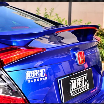 Pre Honda Civic Spojler Vysoko Kvalitných ABS Materiál Auto Zadné Krídlo Penetrácia Farby Zadný Spojler Pre Honda Civic Spojler 2016-2017