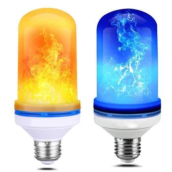 E27 Plameň Lampy 9W 12W 85-265V 4 Režimy 90/108LEDs Ampoule LED Efekt Plameňa Žiarovky Blikanie Emulácia Oheň Svetlo dropship