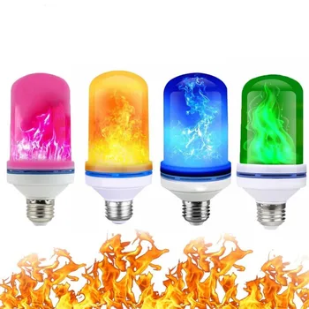 E27 Plameň Lampy 9W 12W 85-265V 4 Režimy 90/108LEDs Ampoule LED Efekt Plameňa Žiarovky Blikanie Emulácia Oheň Svetlo dropship