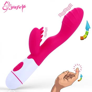 7 Rýchlosť Realistické dildo Rabbit Vibrátor pre Ženy, Duálne Vibrácie Pošvy Klitorálny stimulátor G-spot Vibrátor Dospelých, Erotické, sexuálne hračky