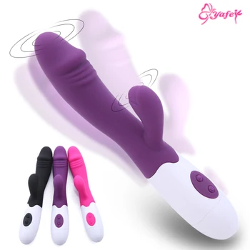 7 Rýchlosť Realistické dildo Rabbit Vibrátor pre Ženy, Duálne Vibrácie Pošvy Klitorálny stimulátor G-spot Vibrátor Dospelých, Erotické, sexuálne hračky