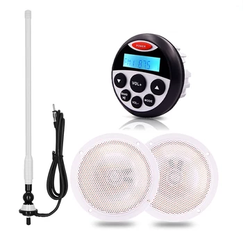 Morské Nepremokavé Rádio Audio Bluetooth Stereo ozvučenie Prijímač Motocykel, Auto MP3 Prehrávač+4