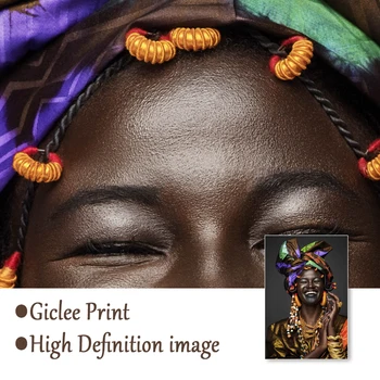Národný Štýl Čierna Žena Plátno na Maľovanie Na Stenu Afrického Umenia, Plagáty a Vytlačí na Stenu Obrázky a Obývacej Miestnosti Dekorácie
