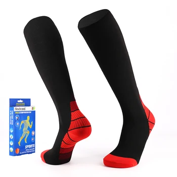 YISHENG Kompresie Dlhé Ponožky pre Anti-únava Dlhé Nohy Ponožky Elastické Silný Nylon Stretch Ponožky pre Mužov, Ženy