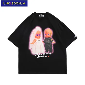 UNCLEODNJM Cartoon krátky rukáv t-shirt pánske módne grafické t košele harajuku nový príchod 2021 t košele muži ženy MI-2110