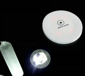 5 ks/veľa Super svetlé 3 mm 4 LED Flash Light Bulb Fľašu, Pohár Mat Dráha LED glorifier mini glow stick Pre Kluby, Bary Strana-Biela