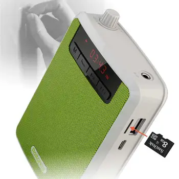 Rolton K300 Prenosného Hlasu Zosilňovač Pás Clip s FM TF MP3 Powerbank pre Sprievodcov, Učiteľov, Vyučovanie Mikrofón