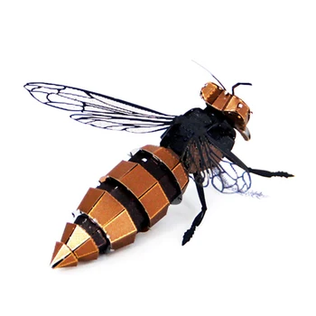 DIY Kovové 3D Puzzle Zvierat Wasp Model Laser Cut Príručka Skladačka Stavebnice Dospelých, Deti Vzdelávacie Collectional Narodeniny Hračky Hobbiess