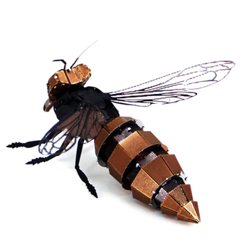 DIY Kovové 3D Puzzle Zvierat Wasp Model Laser Cut Príručka Skladačka Stavebnice Dospelých, Deti Vzdelávacie Collectional Narodeniny Hračky Hobbiess