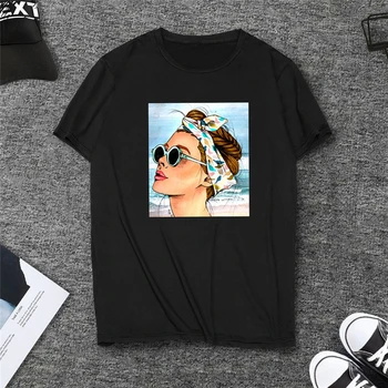 2019 Módy v Pohode Žien Bežné T-shirt má Tendenciu Tenké Časti Pohodlné Letné T-shirt Ženy Tričko Tee Tričko Femme Top Tees