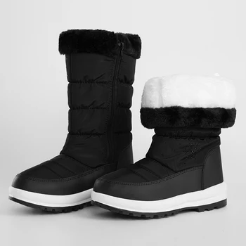JCHQD 2019 zimné topánky ženy móda snehu topánky štýl dámske topánky Značky topánky vysokej kvality rýchle doprava zadarmo girlw topánky