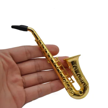 Mini Saxofón Kovové Potrubia Prenosných Fajok, Tabak, Kovové Potrubia Hookah Cigariet Príslušenstvo
