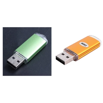 2x 256 MB USB 2.0 Flash U Diskov Gold & Zelená