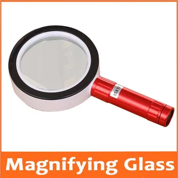 10X Glss Objektív Vzdelávacie Ručné Čítanie magnifying glass, Hmyzu, pozorovanie Darček Lupa pre starého Človeka Detí s Svietidlá