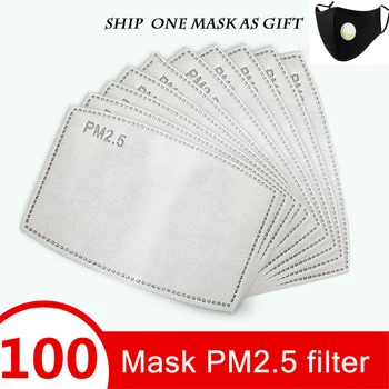 100 /10 ks Masky Filtra 5 Vrstiev Maska Aktivuje Uhlíkovým Filtrom, Vymeniteľná Pre Dospelých Úst Maska Zdravotnej Starostlivosti