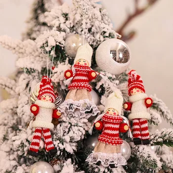 Nový Rok Roztomilý Darček Vianočný Anjel Bábiky Vianočný Strom Ornament Vianočné Závesné Dekorácie Festival Party Dekor 2021