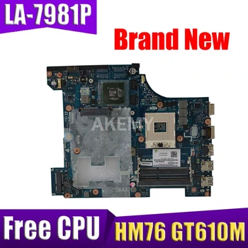 Akemy PIWG2 QIWG5_G6_G9 LA-7981P základná DOSKA Pre Lenovo G580 P580 Notebook Doske HM76 GT610M Zadarmo CPU