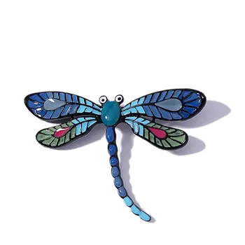 Móda Smalt Dragonfly Brošne Zliatiny Brošňa Kolíky pre Remeslá Ženy, Svadobné Kytice Hmyzu Šperky Dropshipping Darčeky Pin 2020