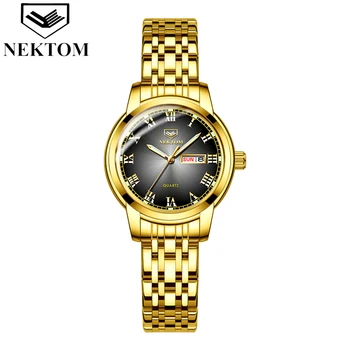 2020 Zlaté Hodinky pre ženy Móda Nepremokavé Žena náramkové hodinky Quartz Nehrdzavejúcej Ocele Coulpe Náramkové Hodinky Reloj Hombre