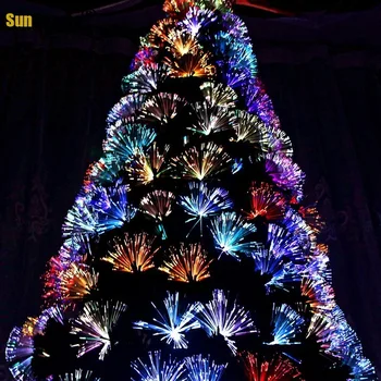 Vianočné Dekoratívne Ozdoby 1.8 m Vianočný Stromček Package Farebné Vlákna Strom LED Svetlo Šifrovanie Luxusný Vianočný Stromček