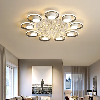 FANPINFANDO Moderné stropné led stropné svietidlá pre obývacia izba, spálňa pozastavenie kuchynské svietidlo Crystal led stropné svietidlo