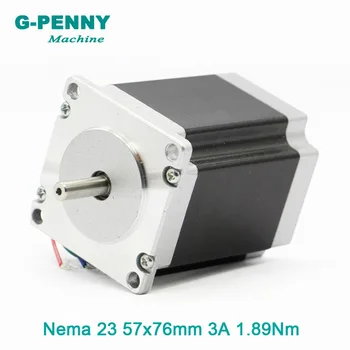 NEMA23 CNC Krok Motorových 57x76mm hriadeľ D= 6.35/8mm 1.89 N. m stepper motor 270Oz-3A v Odstupe pre CNC stroj a 3D tlačiareň