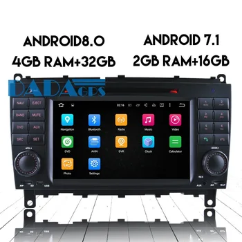 Android 8.0 7.1 autorádio DVD Prehrávač, GPS Headunit pre MERCEDES-BENZ CLS W219 2004-2008 CLK W209 2006-2012 Stereo Auto Multimediálne