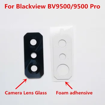 Pôvodný Pre Blackview BV9500/BV9500 Pro Zadné zadný Objektív Fotoaparátu Sklenený Kryt + Pena adhensive Nálepky Opravy výmenou Časti