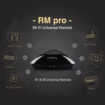 2018 Verzia Broadlink RM Pro + Smart Home Automation Inteligentný Univerzálny WIFI + IR + RF Bezdrôtový Diaľkový Alexa Google Domov mini