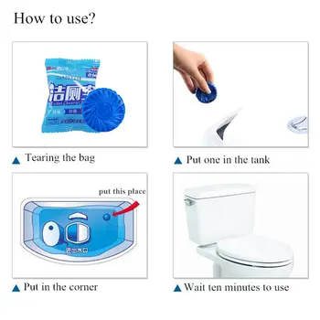 20Pcs Automatický Vyplachovací Modrá Bublina Wc Čistič Wc Deodorization Čistenie Domácnosti Chemikálie pre Kúpeľne, Toalety Cleaner